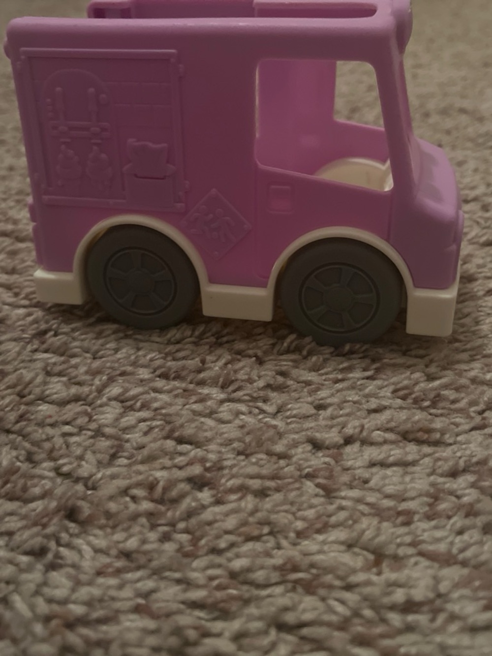 Disney Pink and White Toy Delivery Truck